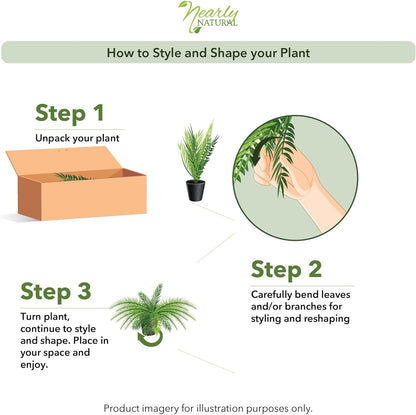 Stylish Artificial Boston Fern Plant Home Decor Display