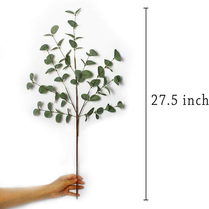 Eucalyptus Stems Greenery Stems Eucalyptus Leaf Spray in Green Silk Plastic Plants Floral Artificial Plants for Home Party Wedding Decoration