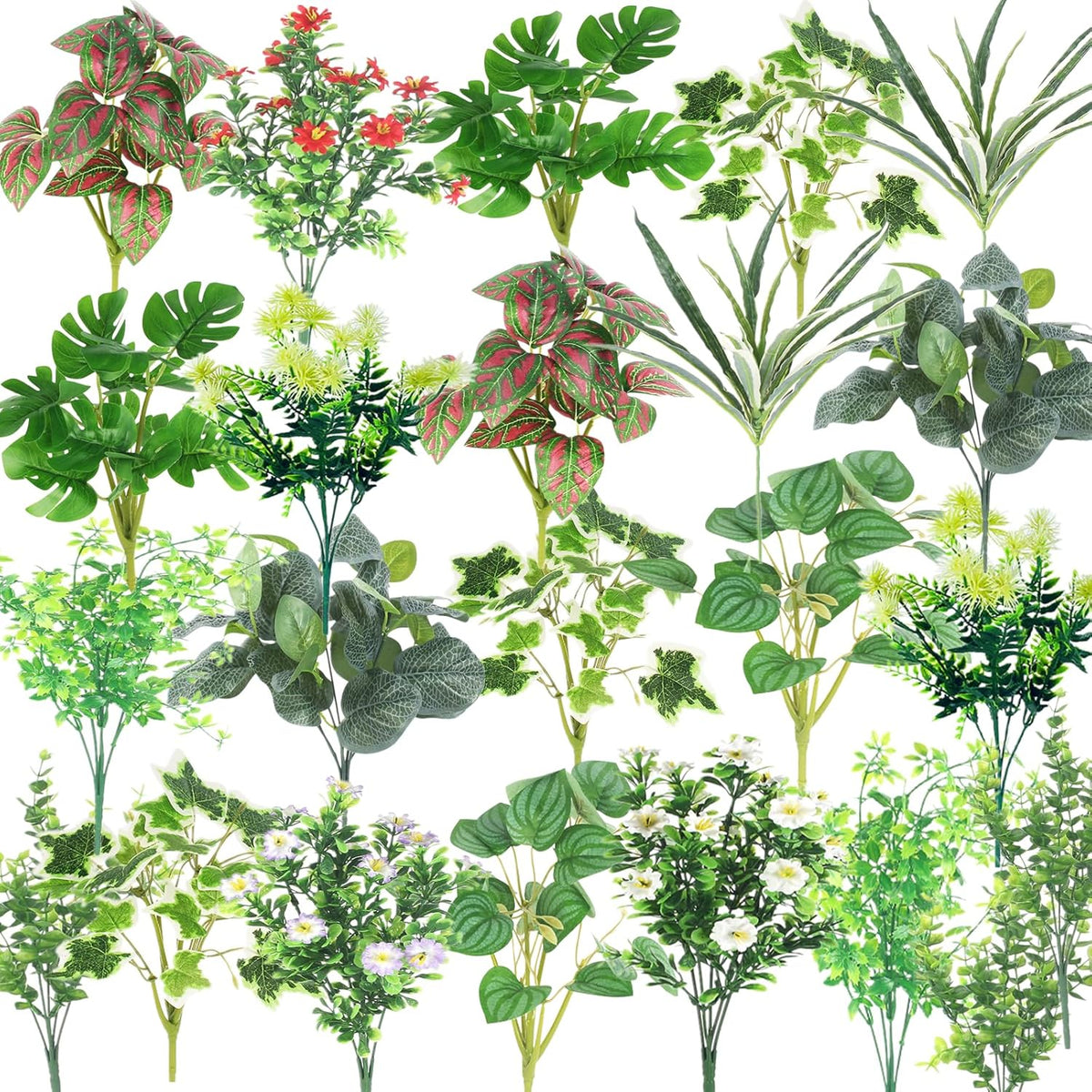 Premium Artificial Boxwood Stems Resistant Home Decor Collection