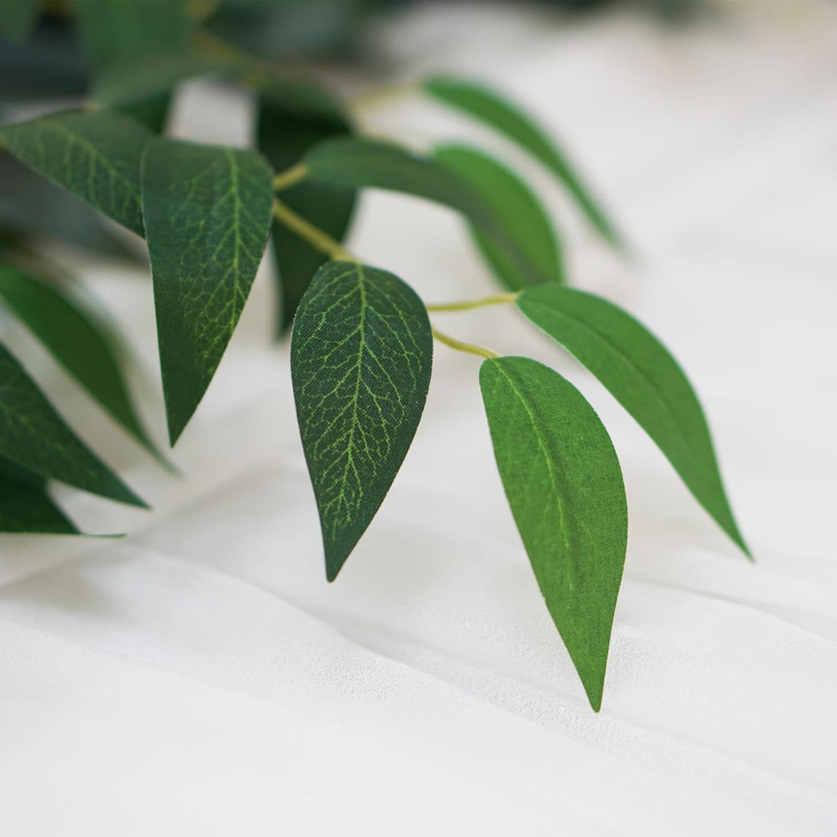 40 Pcs Italian Ruscus Greenery 68cm Artificial Greenery Stems Leaf Greenery Garland for Wedding Arch Flowers Centerpieces Balloon Arch Home Decor