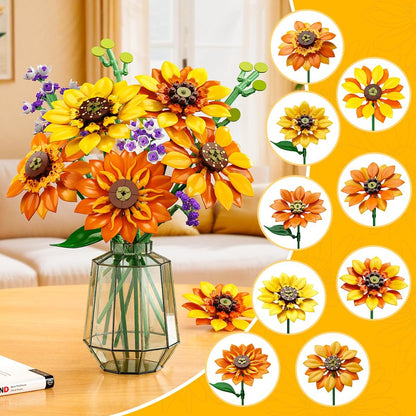 Timeless Sunflower Bouquet Building Handmade Home Decor Bundle
