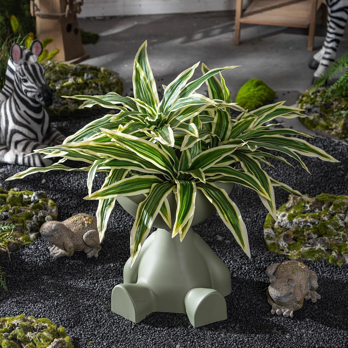 Rustic Artificial Dracaena Stems Greenery Home Decor Accent