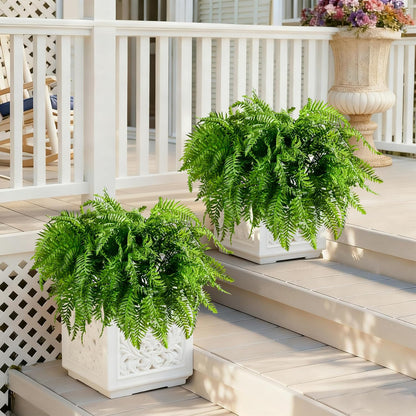 Vibrant Artificial Fern Greenery Kitchen Home Decor Display