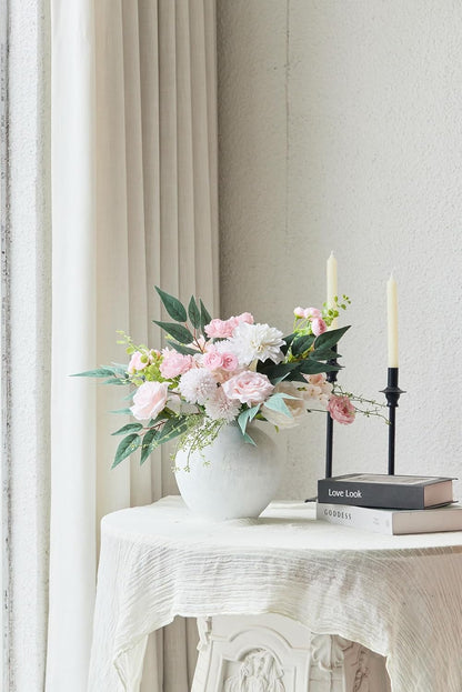 Anna's Whimsy Artificial Flowers Bouquets, Artificial Silk Flowers Bouquets for Wedding, Home Table Decorations, Wedding Centerpieces Bouquets Flowers Arrangement Decorations