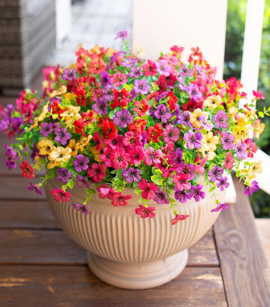 Artificial Spring Daisy Eucalyptus Garden Home Porch Decor