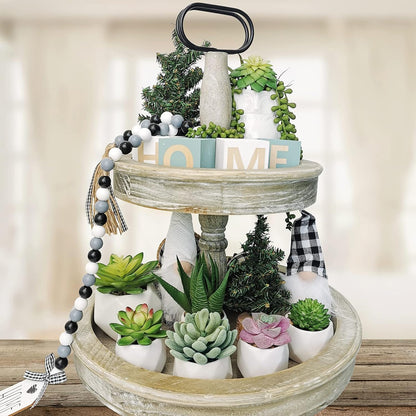 Winlyn 22 Pcs Bulk Artificial Succulents Plants Unpotted Small Aloe Hanging String of Pearls Cactus Green Fake Succulents for Succulent Garden Arrangement Centerpiece Wall Indoor Outdoor Home Decor