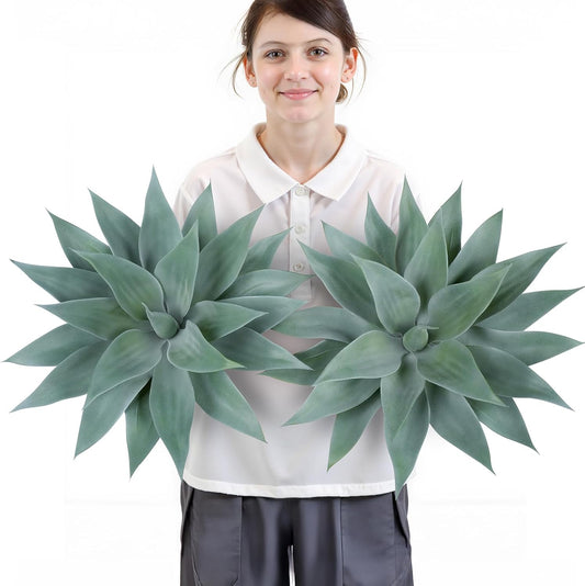 Botanical Artificial Blue Agave Plant Home Decor Arrangement