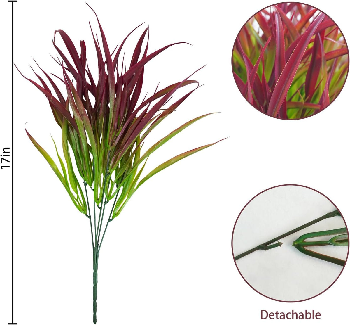 Refined Bundles Artificial Resistant Grass Outdoor Decor Set