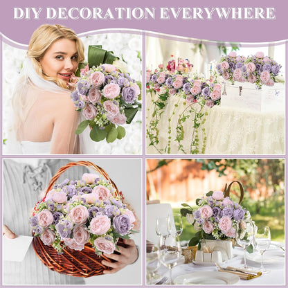Timeless Bundles Yuxung Artificial Peonies Home Decor Set