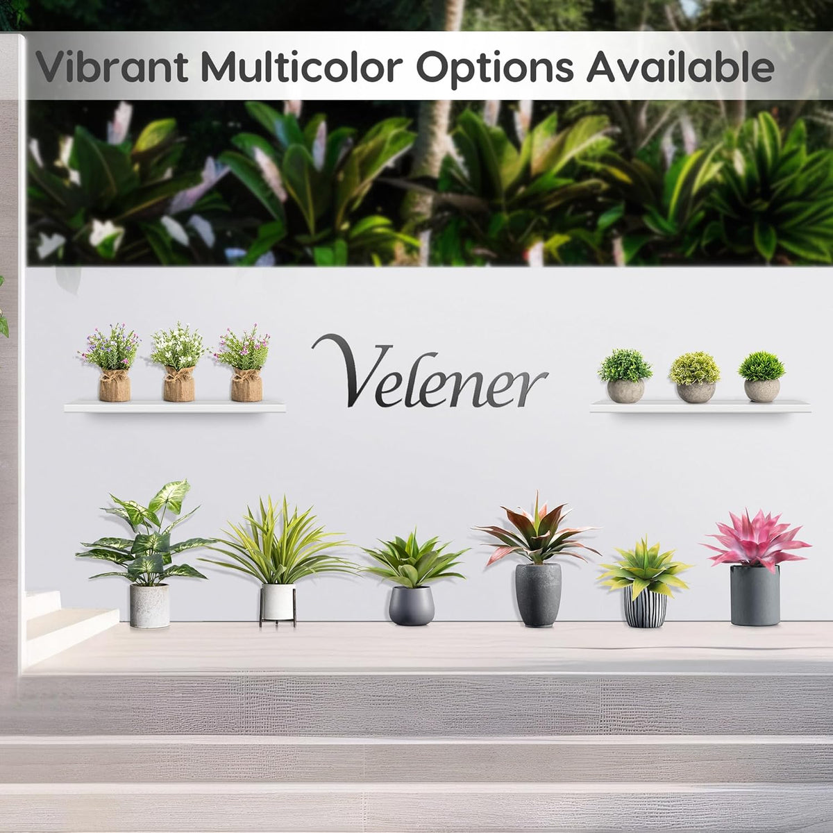 Velener Fake Agave Artificial Plants, Fake Succulents Plant for Room Decor, Unpotted Faux Agave Stems Plant for Outdoor/Indoor Decor, 22 inches