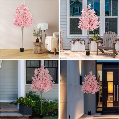 Stylish Artificial Cherry Blossom Pink Home Decor Kit