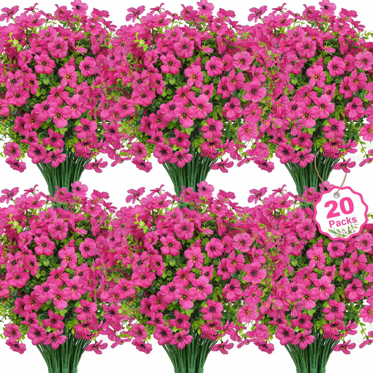Elegant Bundles Fuchsia Eucalyptus UV Home Decor Set