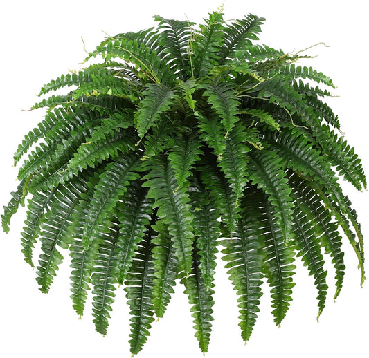 Modern Large Artificial Boston Fern Home Decor Statement