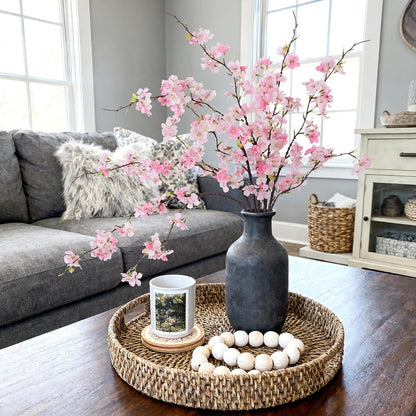 Charming Cherry Blossom Branches Artificial Home Decor Arrangement