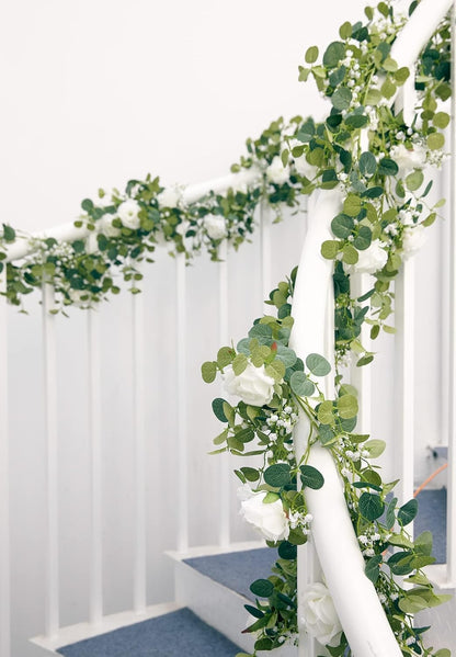 Artificial Eucalyptus Floral Garland Spring Home Decor