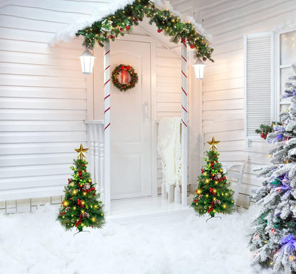 Rustic Pre Lit Decoration Pathway Outdoor Decor Accent