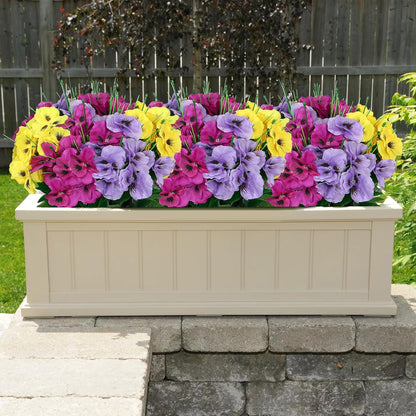 Realistic Bundles Artificial Pansy Resistant Home Decor Kit