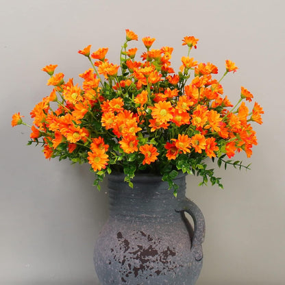 Deluxe Bundles Orange Chrysanthemum UV Home Decor Arrangement