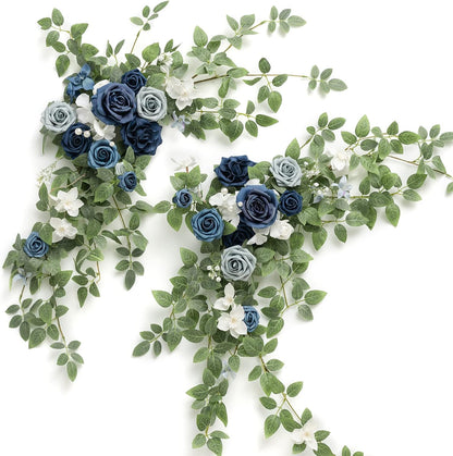 Handmade Wedding Floral Garland Silk Roses Arch Decor