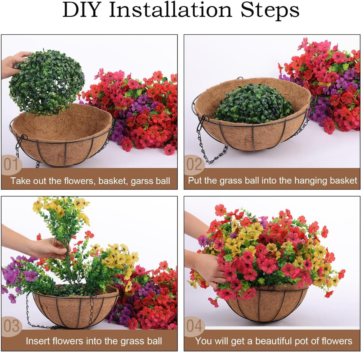 Modern Hananona Artificial Hanging Style Outdoor Decor Display