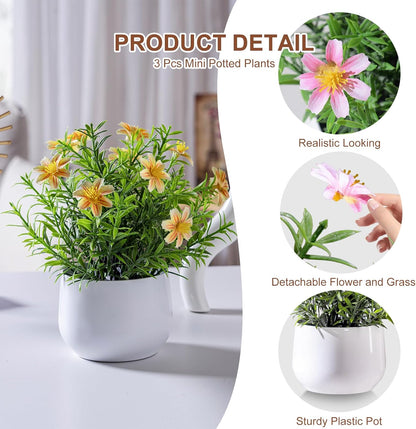 Refined Small Artificial Potted Kitchen Home Decor Kit
