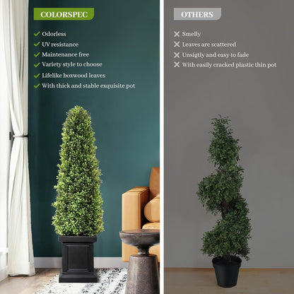 Elegant Boxwood Topiary Tall Topiaries Outdoor Decor Series