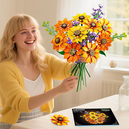 Timeless Sunflower Bouquet Building Handmade Home Decor Bundle