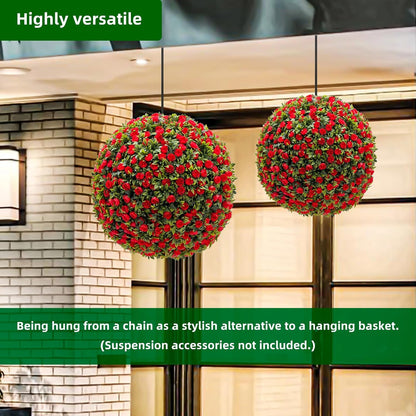 Natural Artificial Topiary Flower Balls Home Decor Kit