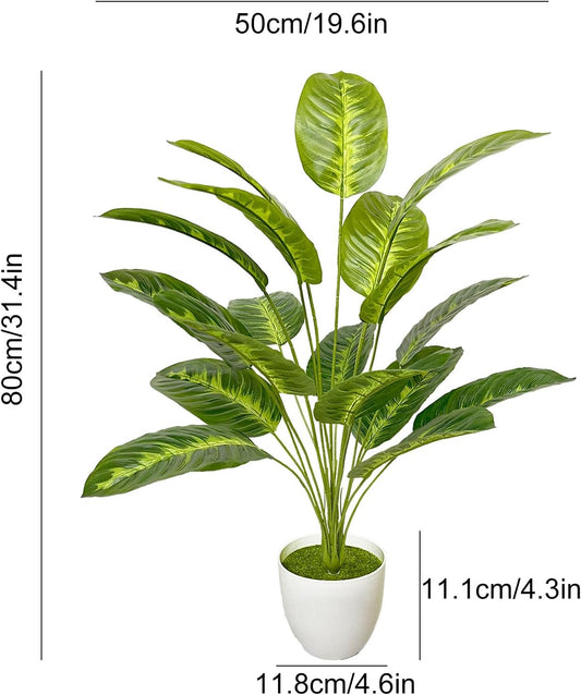 Seasonal Artificial Potted Monstera Style Home Decor Bundle