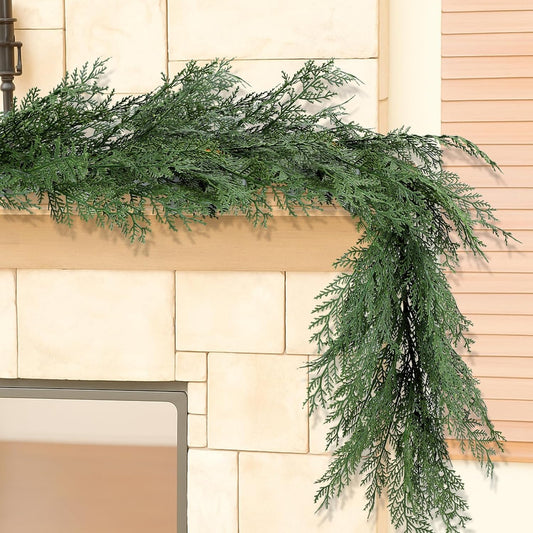 Lifelike Artificial Cedar Garland Real Holiday Decor Series