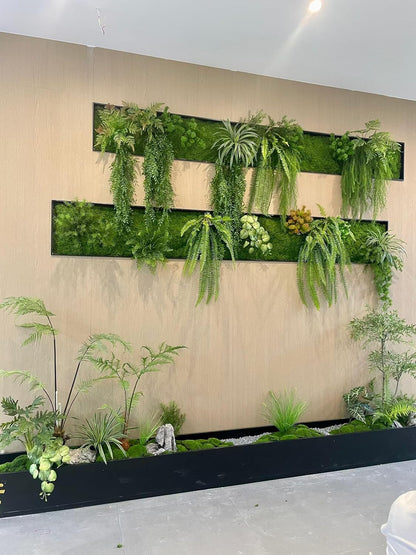 Refined Artificial Moss Mat Waterproof Indoor Decor Set