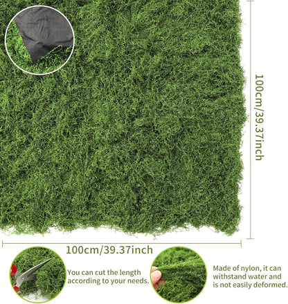 Refined Artificial Moss Mat Waterproof Indoor Decor Set