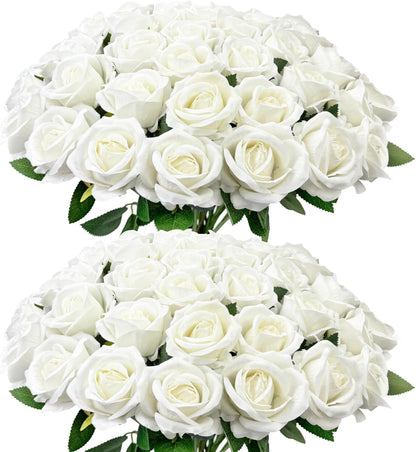 Serene Artificial Velvet Silk White Indoor Decor Selection