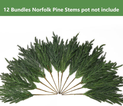 Seasonal Real Touch Artificial Norfolk Holiday Decor Arrangement