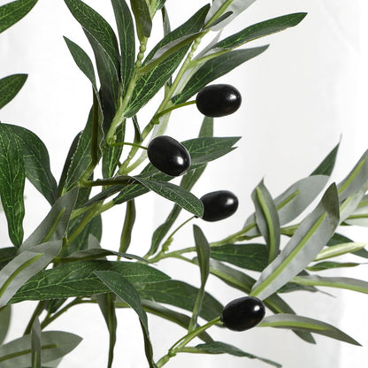 Botanical Artificial Olive Trunk Silk Home Decor Series