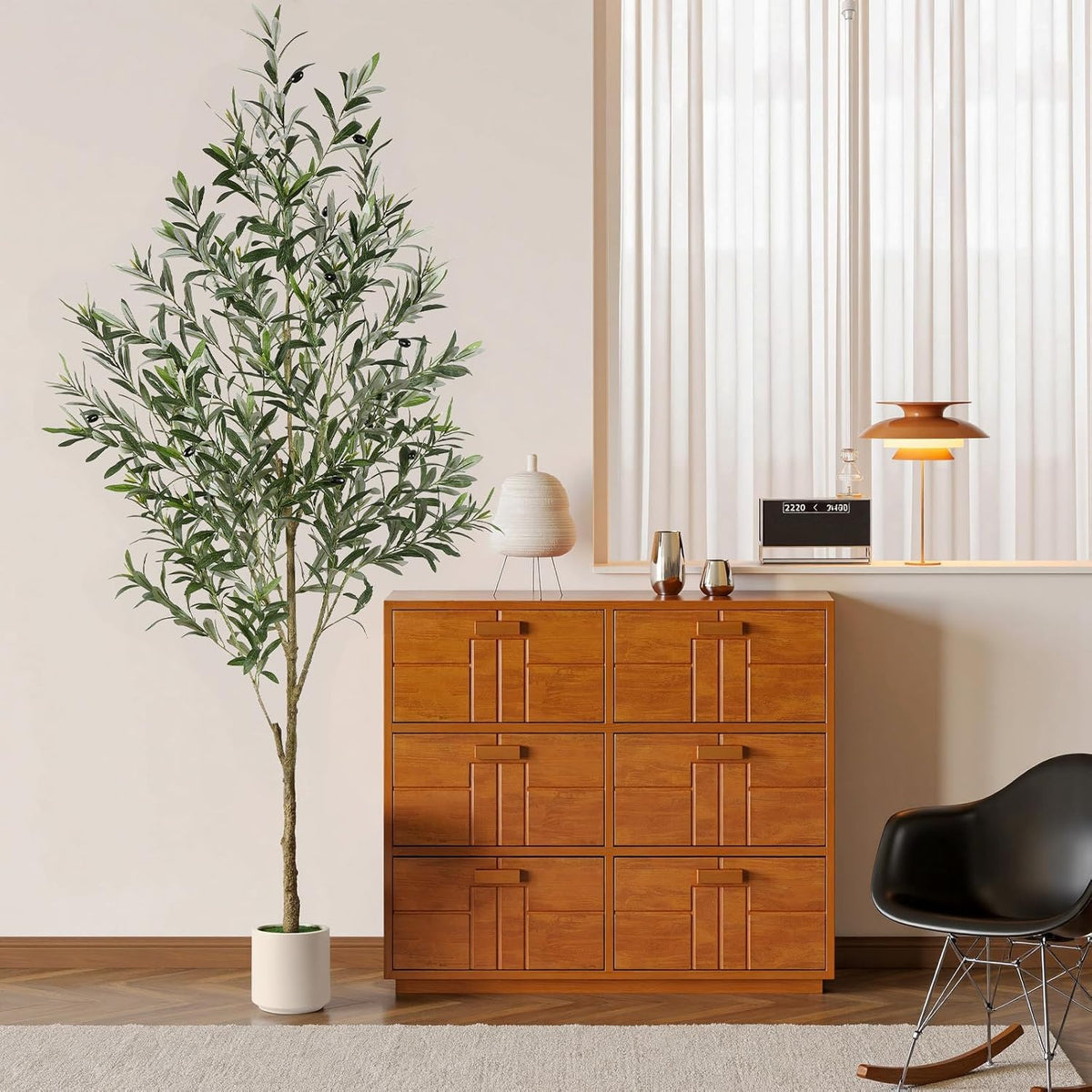 Botanical Artificial Olive Trunk Silk Home Decor Series
