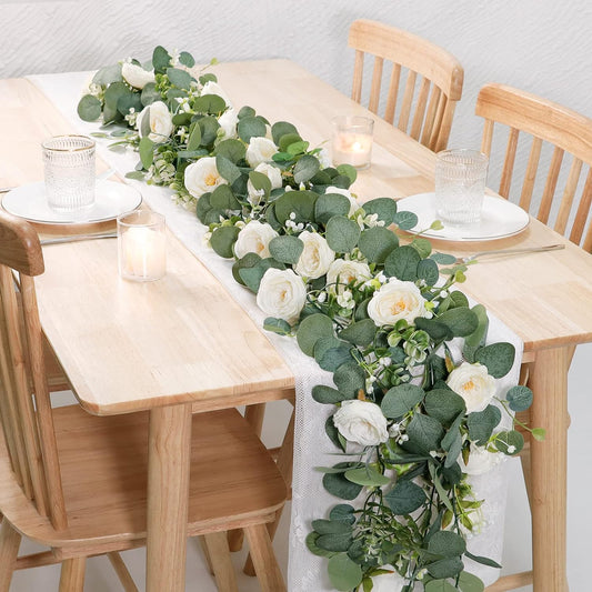 Realistic Artificial Eucalyptus Garland Style Outdoor Decor Selection