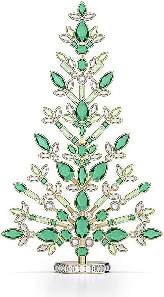 Stylish Green Ornament Crystals Gold Holiday Decor Statement