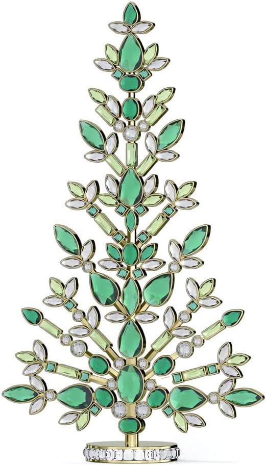 Stylish Green Ornament Crystals Gold Holiday Decor Statement