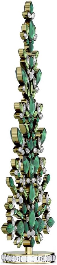 Stylish Green Ornament Crystals Gold Holiday Decor Statement