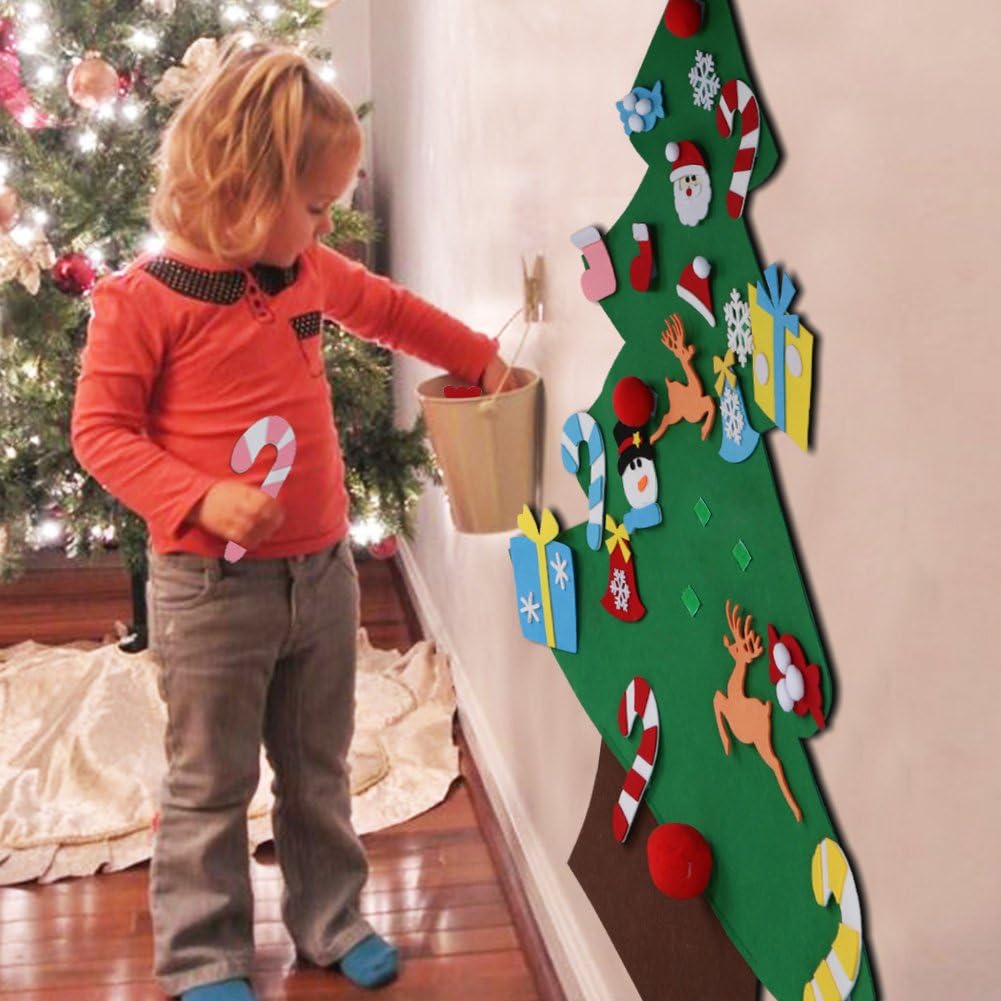 Rustic Diy Felt Glitter Christmas Holiday Decor Bundle