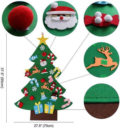 Rustic Diy Felt Glitter Christmas Holiday Decor Bundle