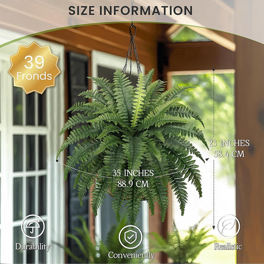 Classic UV Resistant Artificial Boston Indoor Decor Display
