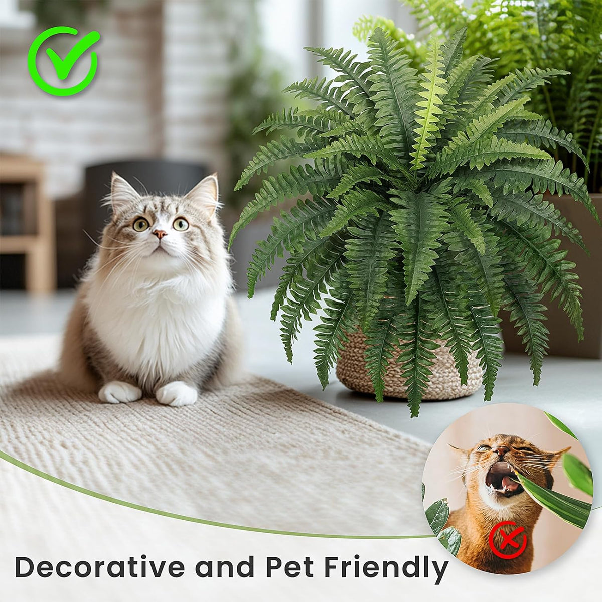 Classic UV Resistant Artificial Boston Indoor Decor Display