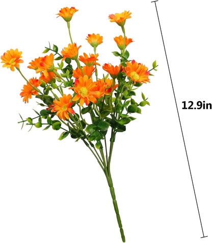 Deluxe Bundles Orange Chrysanthemum UV Home Decor Arrangement