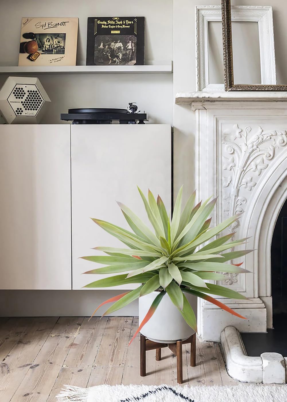Deluxe Artificial Agave Plant Pot Home Decor Kit