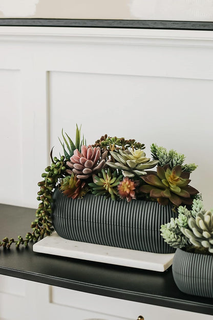 Artificial Succulent Plants Fake Assorted - 16 Pack - Unpotted Face Succulent Plants - Realistic Textured Succulents Picks - Fake Plants for Decoration - Faux Aloe Cactus Plant Bulk