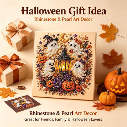 Halloween Diamond Painting Kits for Adults - Spooky Cute 3D DIY Fall Home Decor Wall Art