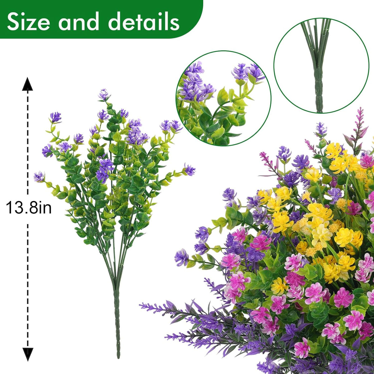 Serene Artificial Resistant Daisy UV Outdoor Decor Selection