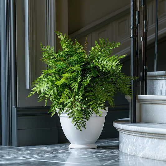 Natural Artificial Boston Ferns Resistant Home Decor Selection